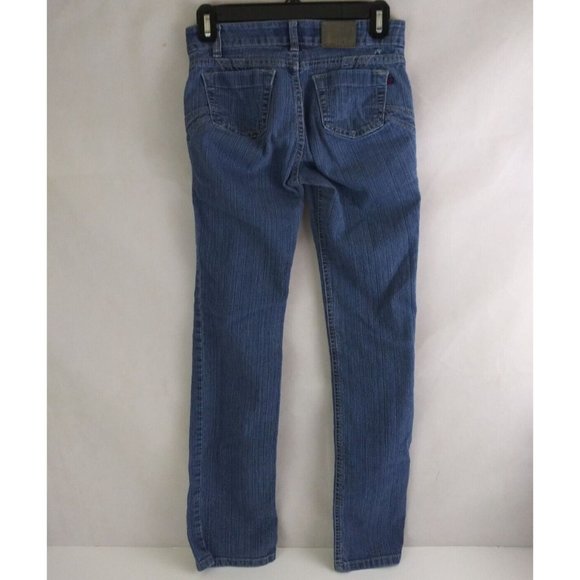 Pierre Cardin Women's Distressed Embroidered Straight Leg Jeans Size 5/6 - Picture 2 of 9